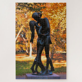 Puzzle Otoño del Central Park: Estatua 02 de Romeo y de