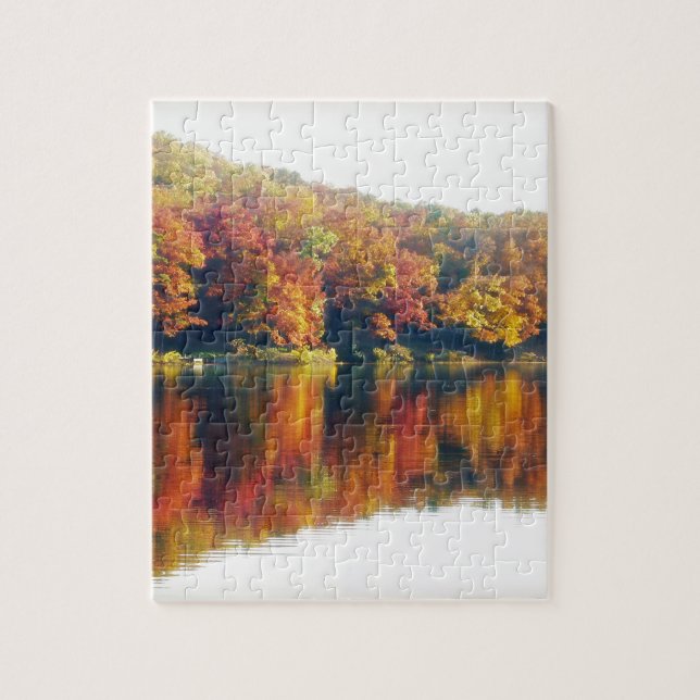 Puzzle Otoño en el lago (Vertical)