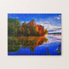 Puzzle Otoño en el lago | PERSONALIZADO