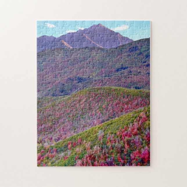 Puzzle Otoño en el Monte Timpanogos Utah (Vertical)