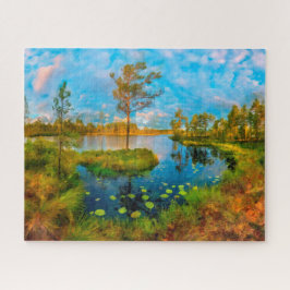 Puzzle Otoño en el río