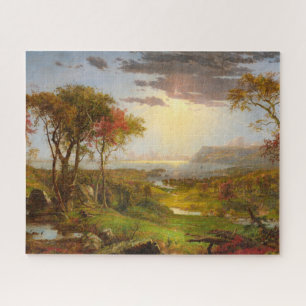 Puzzle Otoño, en el río Hudson, por Jasper F. Cropsey