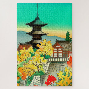 Puzzle Otoño en el templo Kiyomizu en Kyoto Koyo