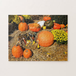 Puzzle Otoño en la plaza