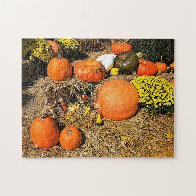 Puzzle Otoño en la plaza (Horizontal)
