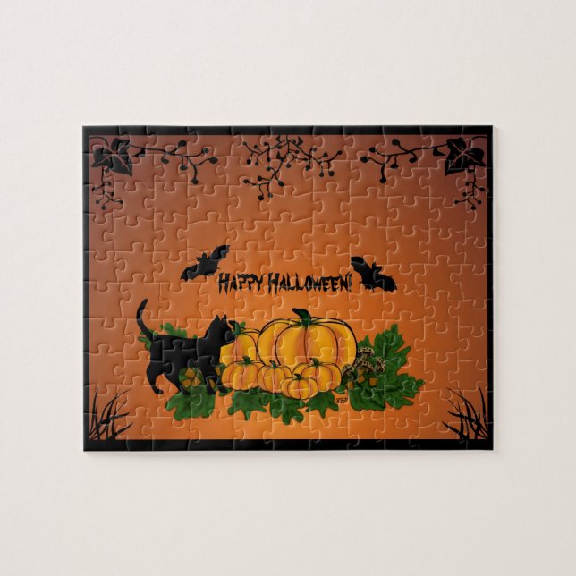 Puzzle Otoño, ¡Feliz Halloween! (Horizontal)