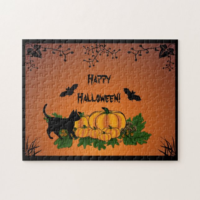Puzzle Otoño, ¡Feliz Halloween! (Horizontal)