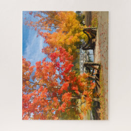 Puzzle Otoño junto al lago en el norte de Idaho Rompecabe