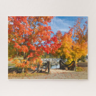 Puzzle Otoño junto al lago en el norte de Idaho Rompecabe