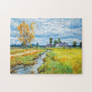 Puzzle Otoño junto al río Havel