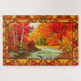 Puzzle Otoño La Caída De Woods Sale Colorida Octubre De 1