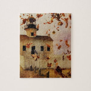 Puzzle Otoño Sale de la Capilla de la Iglesia del País Oc