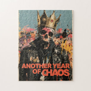Puzzle "Otro Año de Caos" Diseño de Rey Calavera Punk