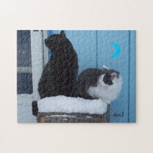 Puzzle Otro meme de la tormenta que llega al gato