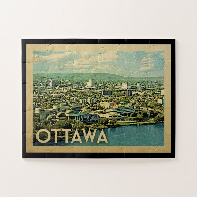 Puzzle Ottawa Canada Vintage Travel (Horizontal)