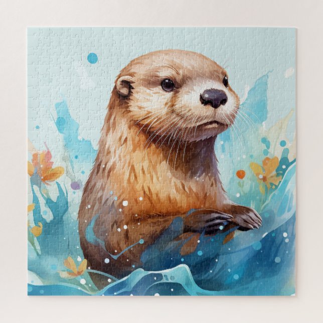 Puzzle Otter (Vertical)