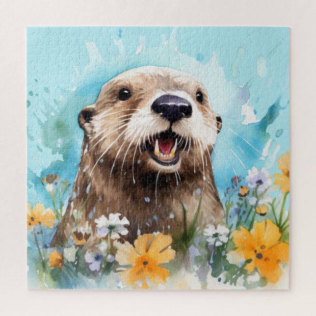 Puzzle Otter (Vertical)