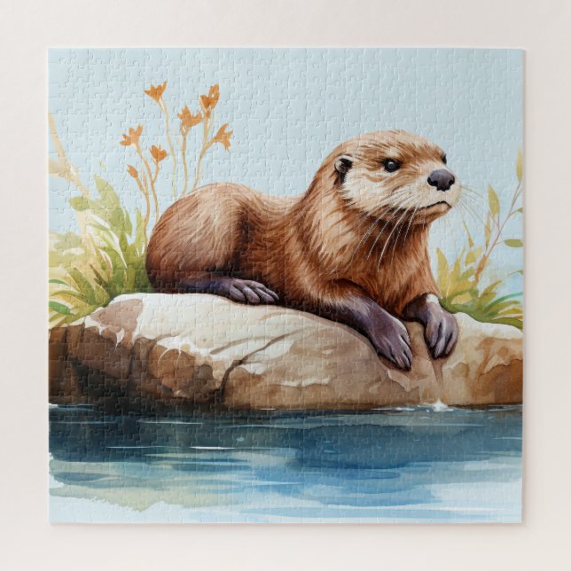 Puzzle Otter (Vertical)
