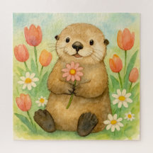 Otter con brotes de primavera