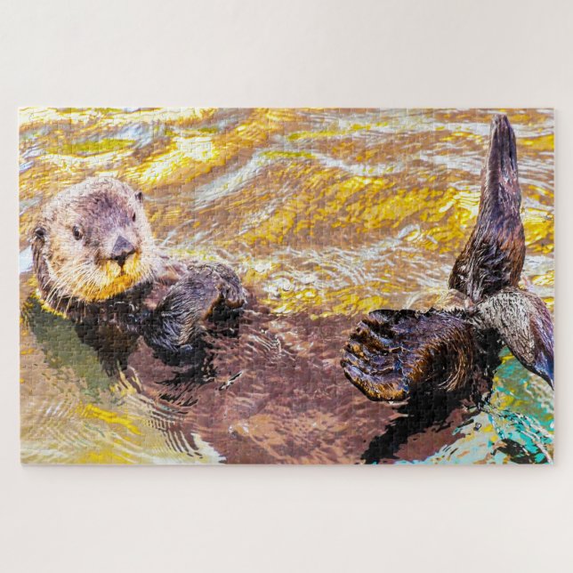 Puzzle Otter marino (Horizontal)