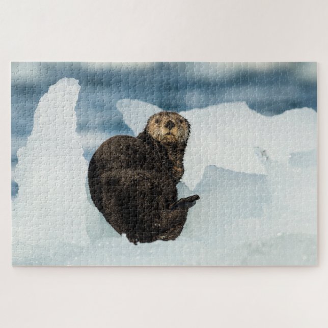 Puzzle Otter marino de reposo (Horizontal)