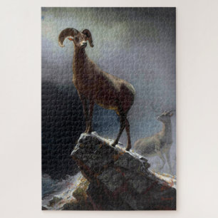 Puzzle Oveja de Bighorn, Albert Bierstadt