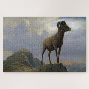 Puzzle Oveja de Bighorn, Albert Bierstadt