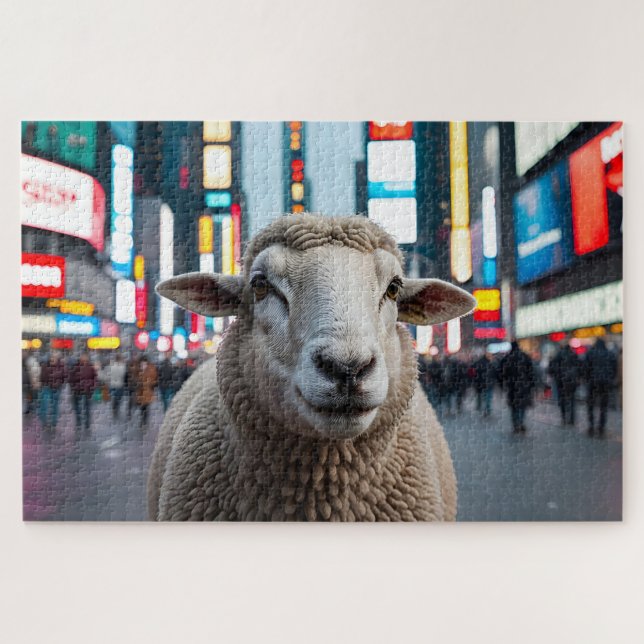 Puzzle Oveja en Times Square (Horizontal)