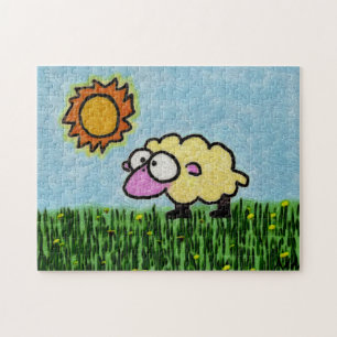 Puzzle Ovejas soleadas