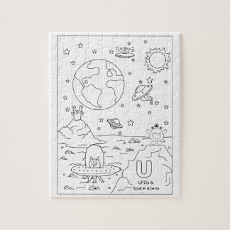 Puzzle OVNIs y alienígenas, rompecabezas, 8 por 10 pulgad