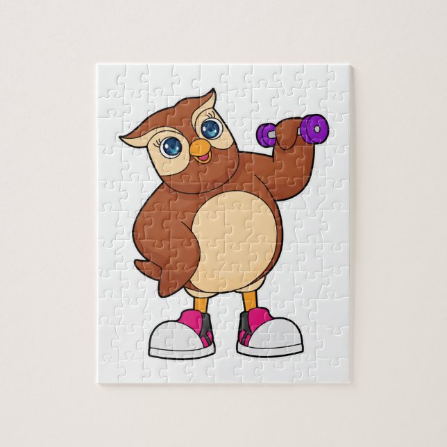 Puzzle Owl Fitness Dumbbell (Vertical)