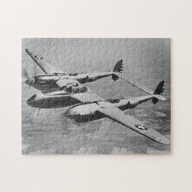 Puzzle P-38 Fotografía de aviación de la guerra relámpago (Horizontal)