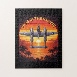 Puzzle P-38 Lightning en el Teatro del Pacífico