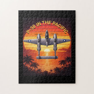 Puzzle P-38 Lightning en el Teatro del Pacífico