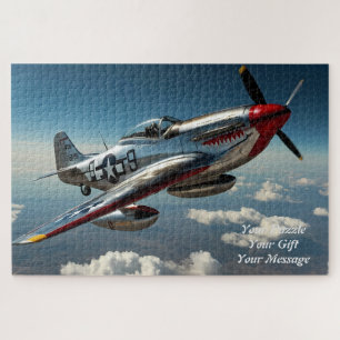 Puzzle P-51 Mustang en vuelo - Leyenda de los cielos