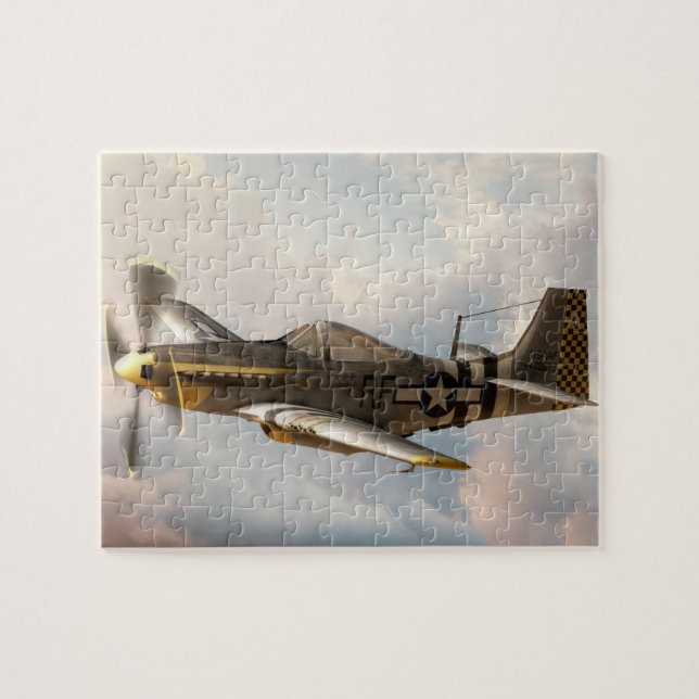 Puzzle P-51 Mustang World War II Fighter Plane (Horizontal)