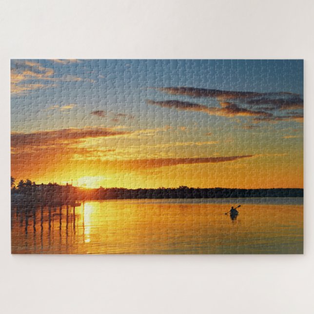 Puzzle Paddista de Florida al Atardecer (Horizontal)