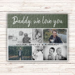Puzzle Padre con hijos y padre familiar 6 Collage de foto<br><div class="desc">Padre con hijos y padre de familia 6 rompecabezas de Collage de fotos. Collage de 6 fotos, nombre del padre con un dulce mensaje en un guión moderno y nombres de niños superponiendo las imágenes. Añade tus 6 fotos familiares favoritas. Bonito aguijón y un regalo para un cumpleaños, el Día...</div>