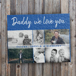 Puzzle Padre con hijos y padre familiar 6 Collage de foto<br><div class="desc">Padre con hijos y padre de familia 6 rompecabezas de Collage de fotos. Collage de 6 fotos, nombre del padre con un dulce mensaje en un guión moderno y nombres de niños superponiendo las imágenes. Añade tus 6 fotos familiares favoritas. Bonito aguijón y un regalo para un cumpleaños, el Día...</div>