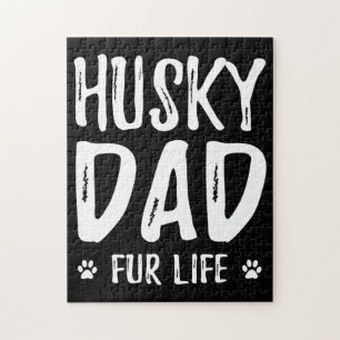 Puzzle Padre del perro Husky de por vida divertida idea