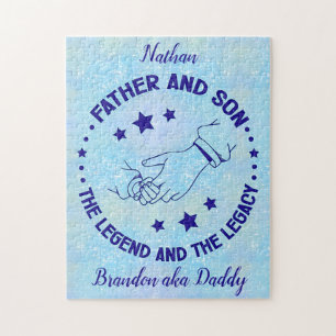 Puzzle Padre e Hijo La Leyenda y Legado Personalizado 