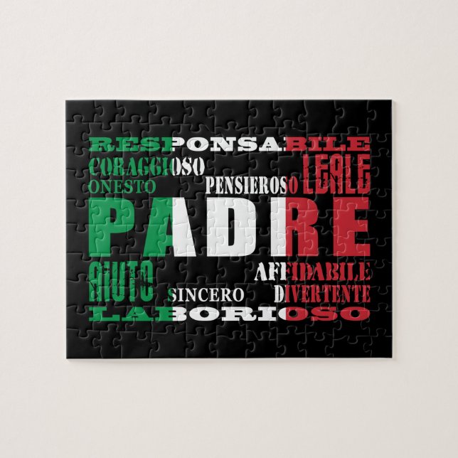 Puzzle Padres italianos: Calidades (Horizontal)