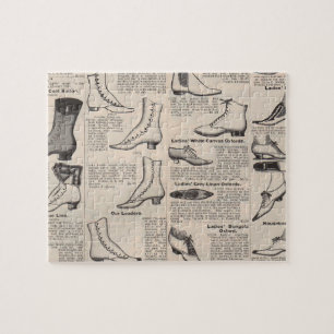 Puzzle Página de catálogo de zapatos antiguos para damas