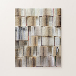 Puzzle Páginas de libros de libros abiertos de vintage