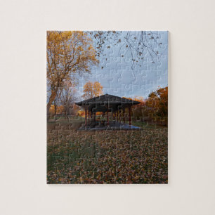 Puzzle Pagoda de Canadá en otoño