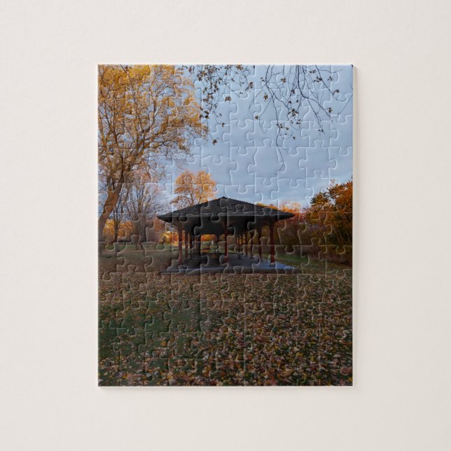 Puzzle Pagoda de Canadá en otoño (Vertical)