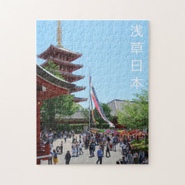 Puzzle pagoda del templo Sensoji Asakusa Tokio Japón y ka