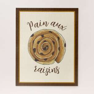 Puzzle Pain Aux Raisins Panadería Francesa