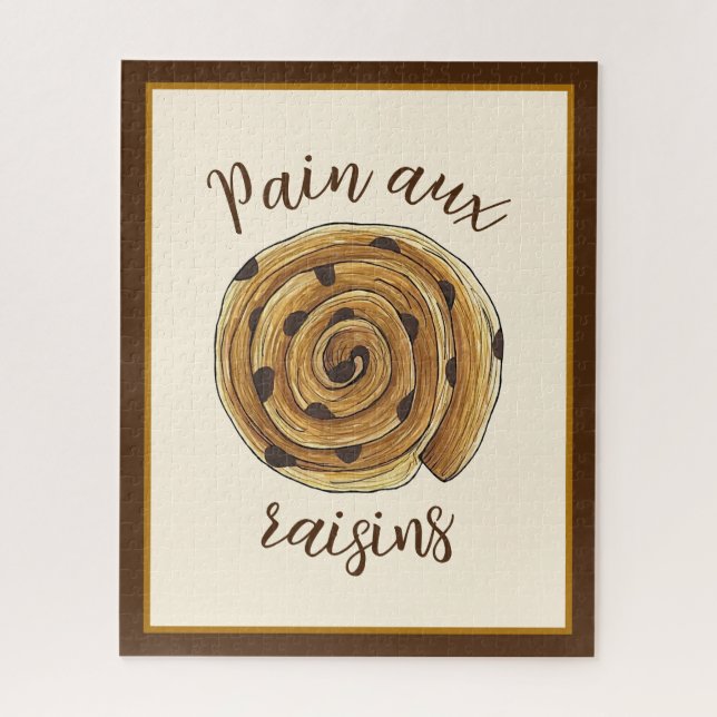 Puzzle Pain Aux Raisins Panadería Francesa (Vertical)