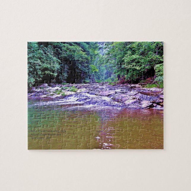 Puzzle Paint Creek Mountain Swimming Hole Foto (Horizontal)